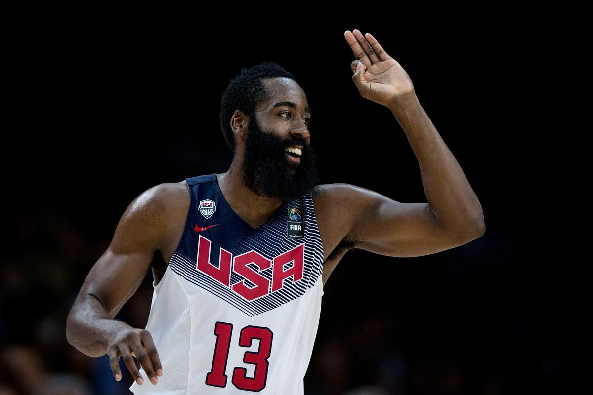 美国男篮完胜立陶宛男篮，哈登打破历史纪录