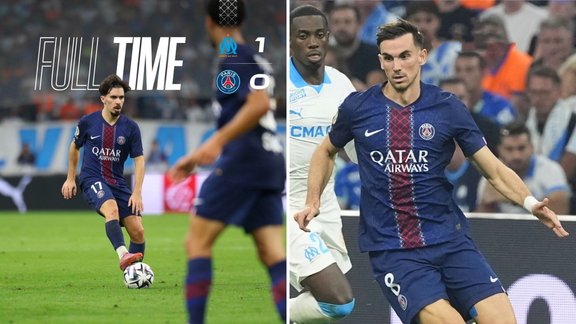 包含巴黎圣日耳曼在法甲中领先，马赛紧追的词条